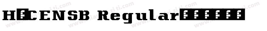 H_CENSB Regular字体转换